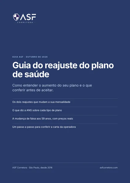 Capa do Guia do reajuste do plano de saúde
